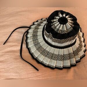 Lorna Murray Black and Cream Women's Hat